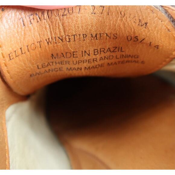 Tommy Bahama Shoes Mens 9.5 Oxford Elliot Wingtip Classic Leather Derby Brogue - Picture 12 of 16